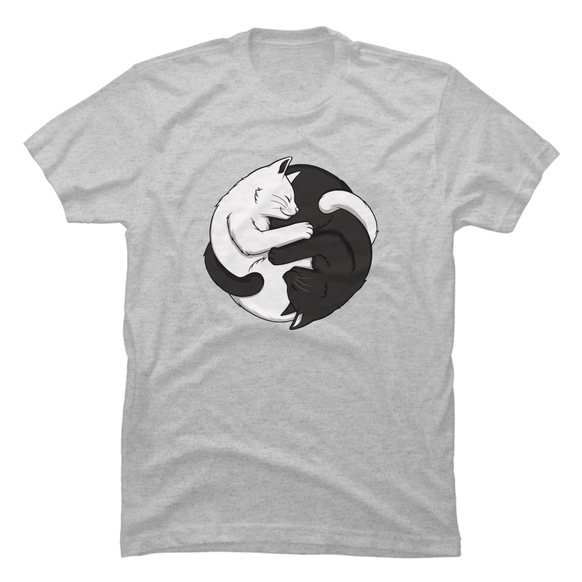 yin yang cat shirt